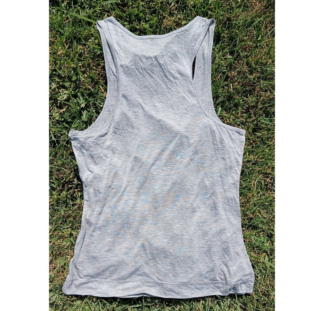 DVF Diane von Furstenberg 100% Modal Gray Racerback Tank Top Soft Lightweight XS - Picture 6 of 8